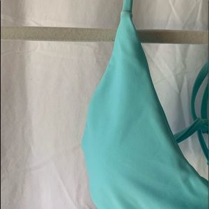light blue scoop neck bikini top